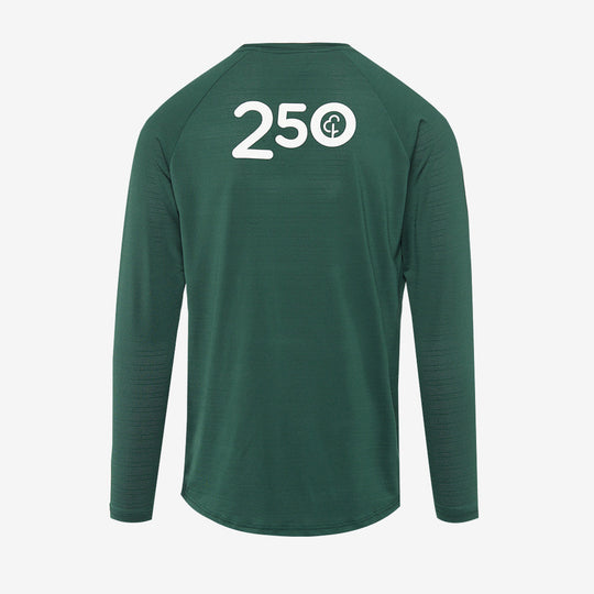parkrun Milestone Men's Long Sleeve Shirt 250 - Green