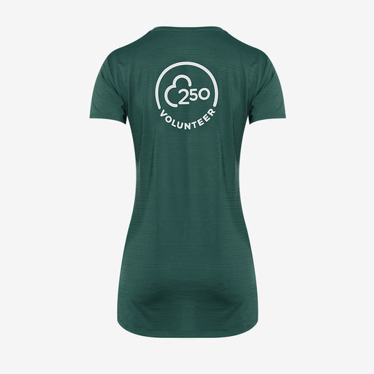 parkrun Milestone Women's Volunteer T-Shirt 250 - Green