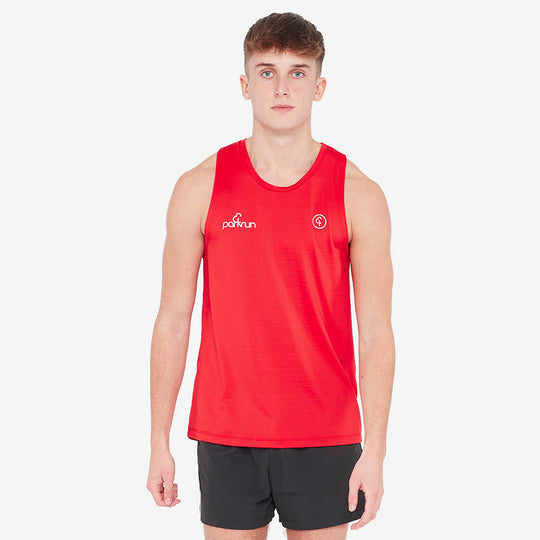parkrun Milestone Men's Vest 50 - Red