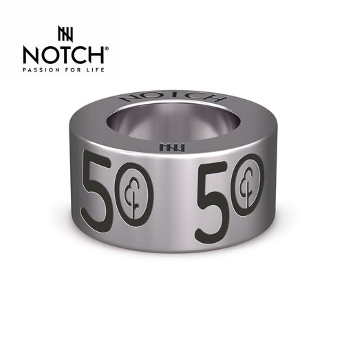 parkrun Milestone Steel NOTCH Charm Run/Walk 50