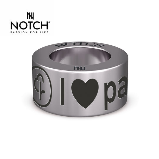 I ❤️ parkrun Steel NOTCH™ Charm
