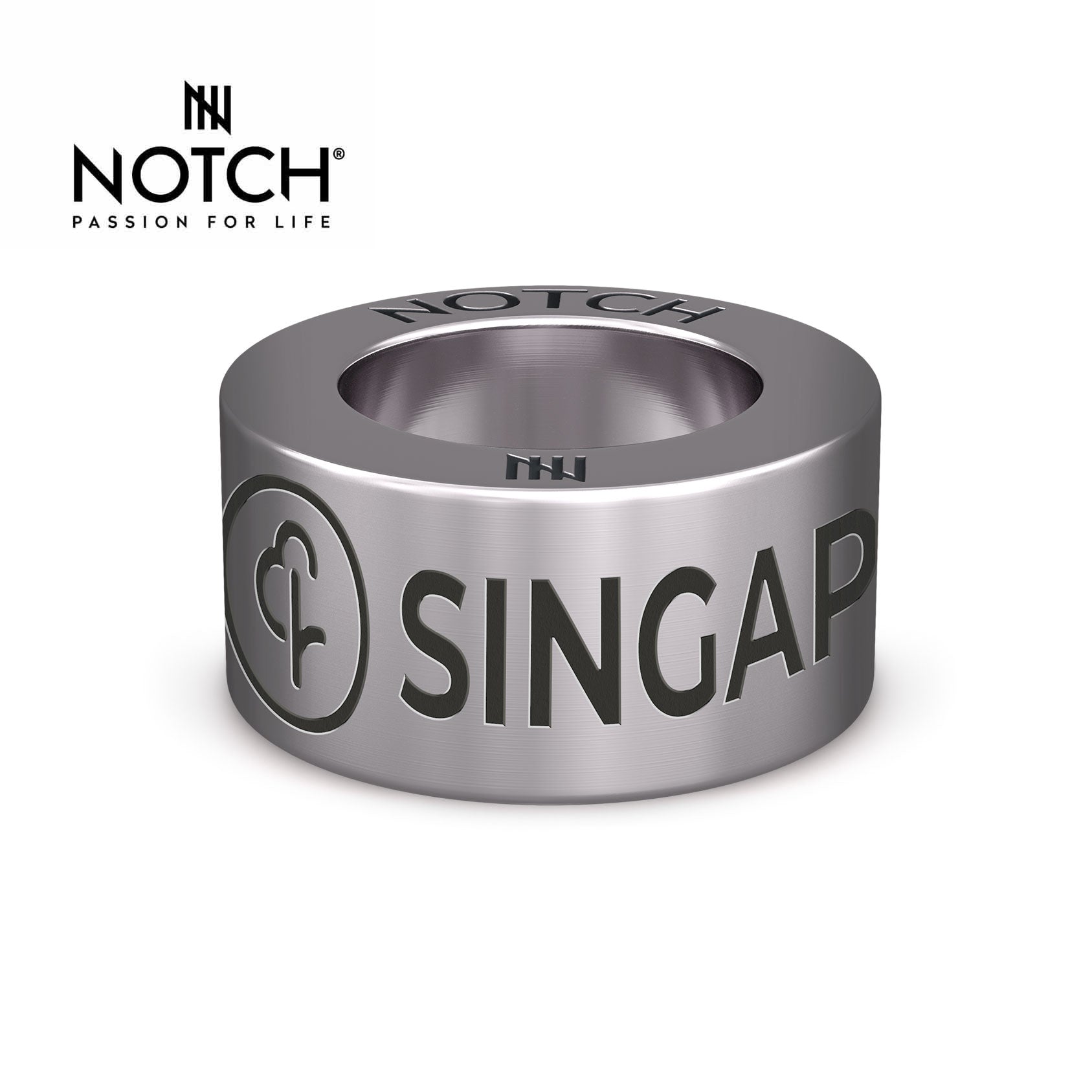 parkrun Singapore Steel NOTCH™ Charm