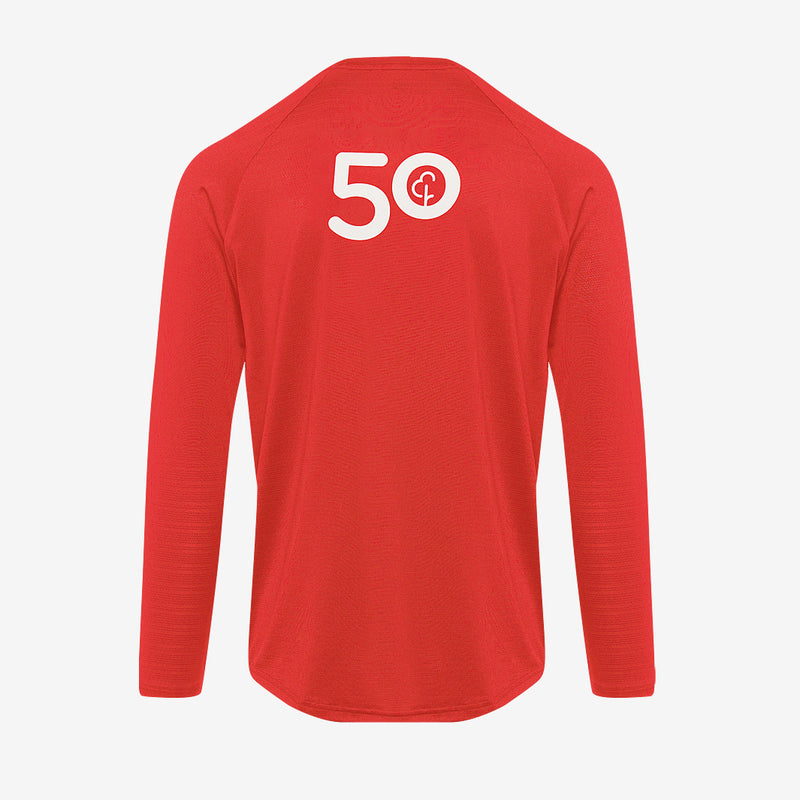 parkrun Milestone Men's Long Sleeve Shirt 50 - Red