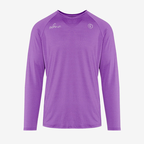 parkrun Milestone Men's Volunteer Long Sleeve Shirt 25 - Purple