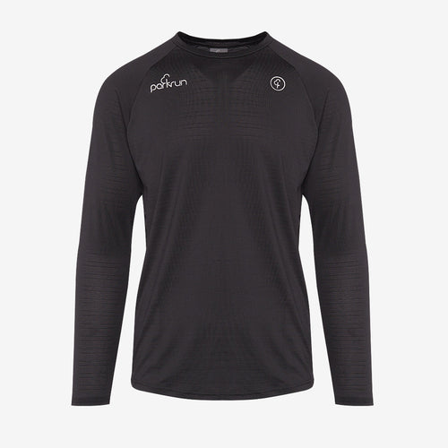 parkrun Milestone Men's Volunteer Long Sleeve Shirt 100 - Black