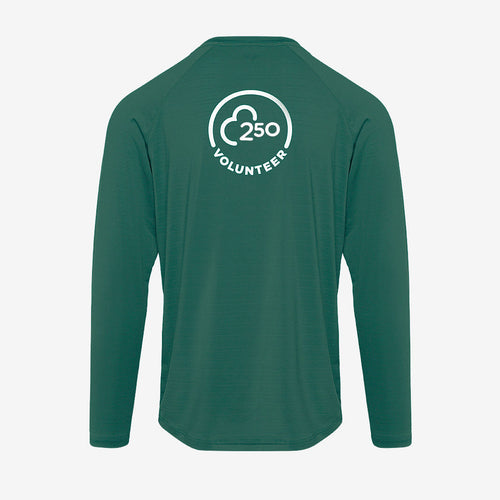 parkrun Milestone Men's Volunteer Long Sleeve Shirt 250 - Green