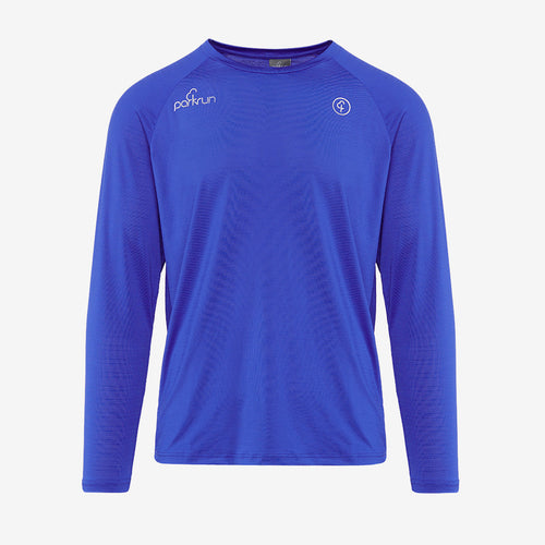 parkrun Milestone Men's Volunteer Long Sleeve Shirt 500 - Royal