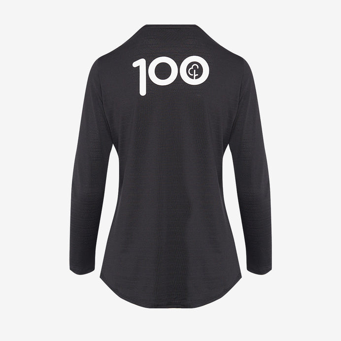 parkrun Milestone Women's Long Sleeve Shirt 100 - Black