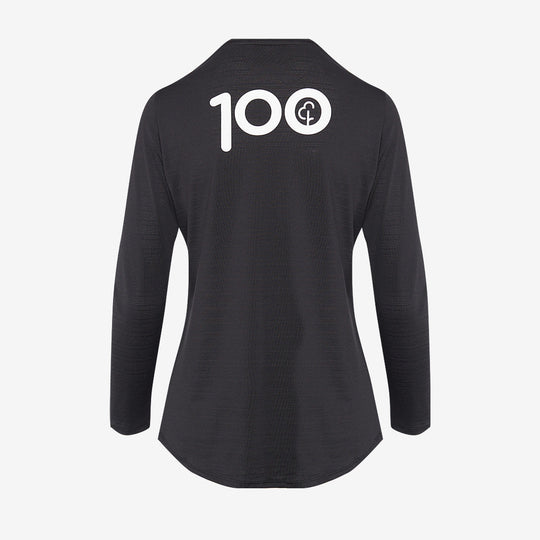 parkrun Milestone Women's Long Sleeve Shirt 100 - Black