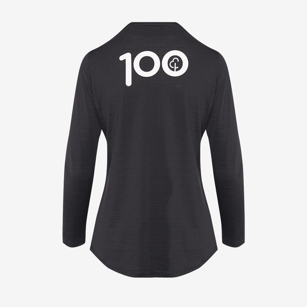 parkrun Milestone Women's Long Sleeve Shirt 100 - Black – parkrun Shop