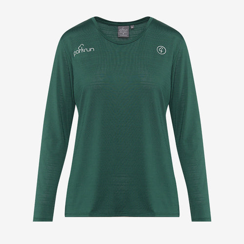 parkrun Milestone Women's Long Sleeve Shirt 250 - Green