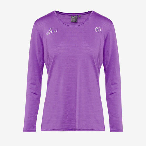 parkrun Milestone Women's Volunteer Long Sleeve Shirt 25 - Purple