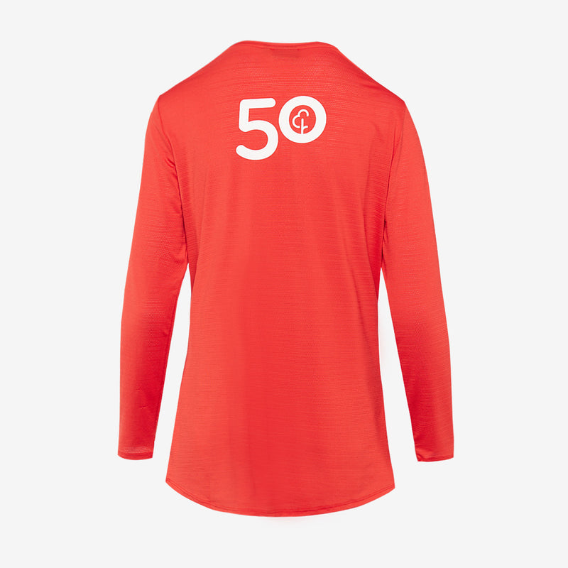 parkrun Milestone Women's Long Sleeve Shirt 50 - Red