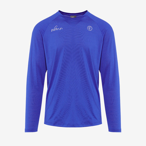 parkrun Milestone Men's Long Sleeve Shirt 500 - Royal