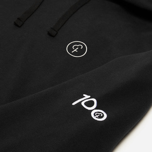 parkrun Milestone Men's Hoodie 100 - Black