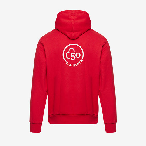 parkrun Milestone Men's Volunteer Hoodie 50 - Red