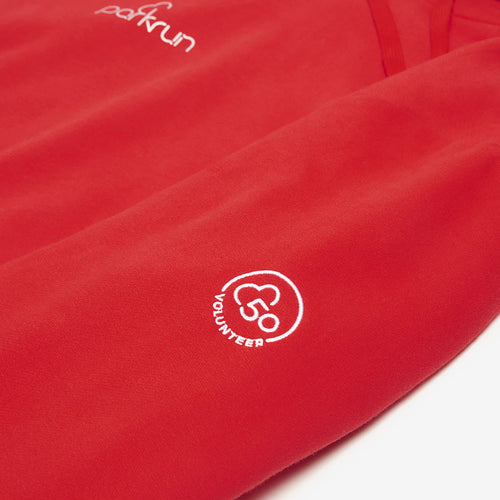 parkrun Milestone Men's Volunteer Hoodie 50 - Red