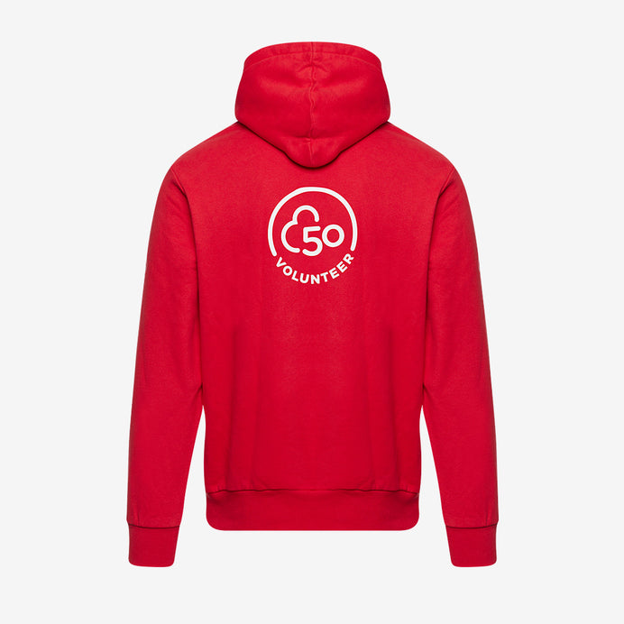 parkrun Milestone Women's Volunteer Hoodie 50 - Red