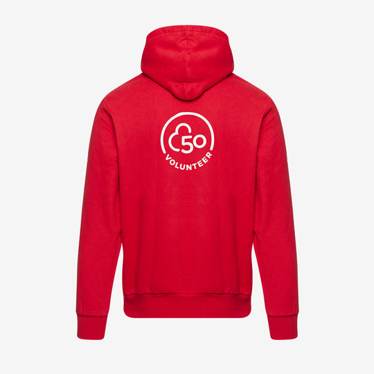 parkrun Milestone Women's Volunteer Hoodie 50 - Red
