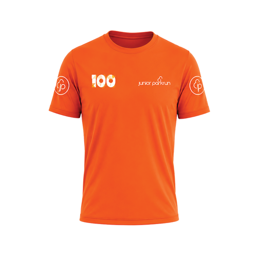 junior parkrun Meilenstein 100 T-Shirt