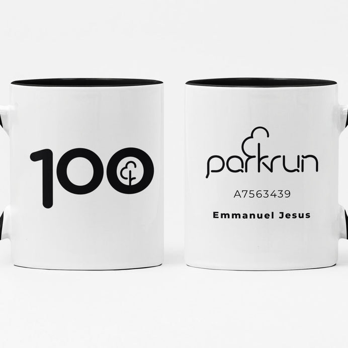 parkrun Meilenstein 100 Lauf-/Walking-Becher