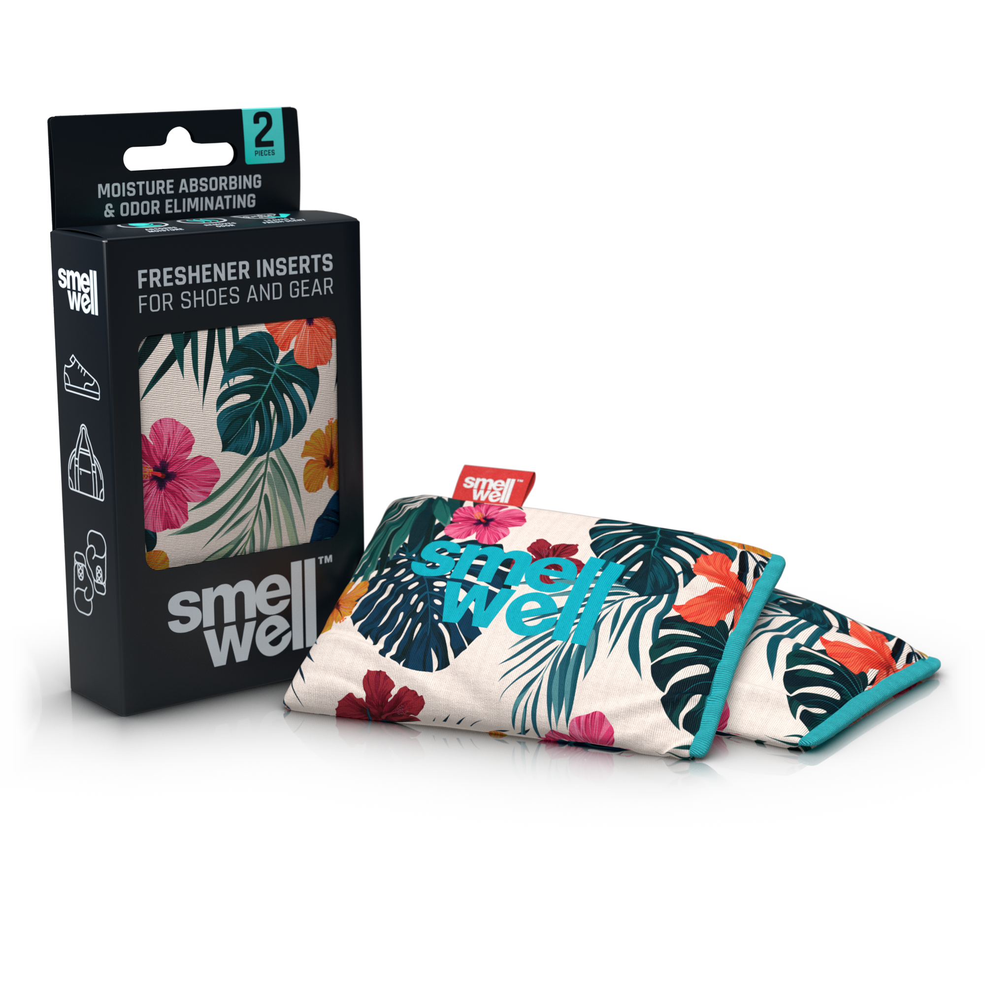 SmellWell Active Shoe and Bag Freshener - Hawaii Floral