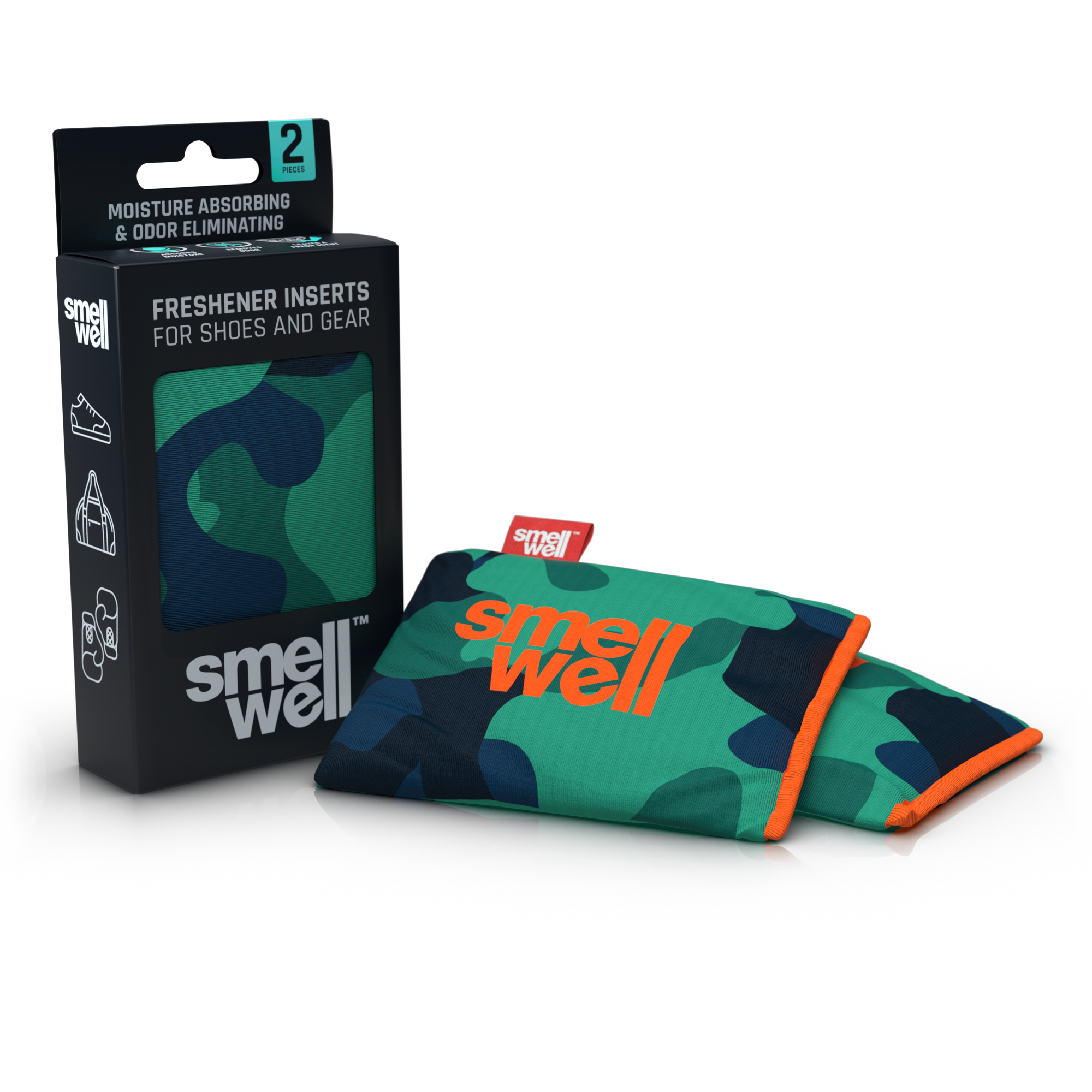 SmellWell Active Shoe and Bag Freshener - Camo Green