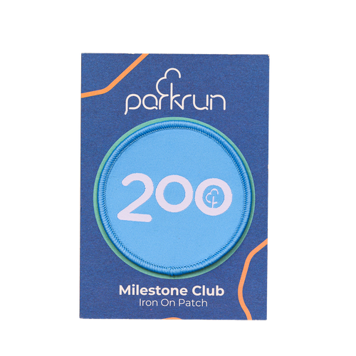 Run/Walk 200 Milestone Woven Patch
