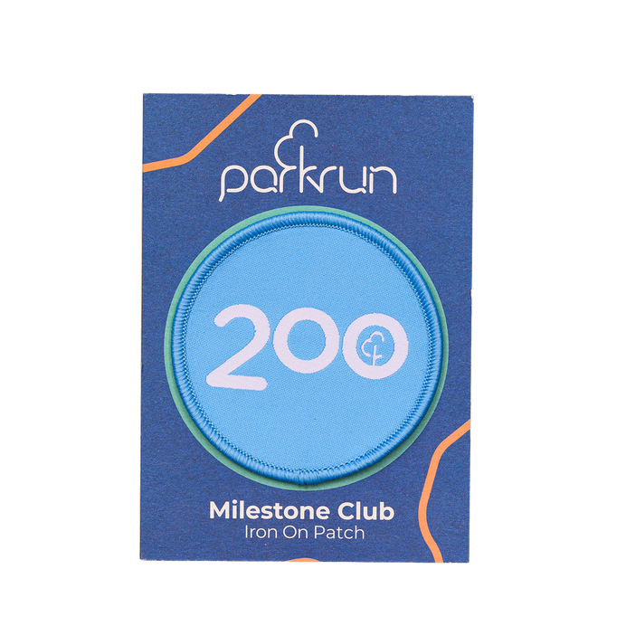 Run/Walk 200 Milestone Woven Patch