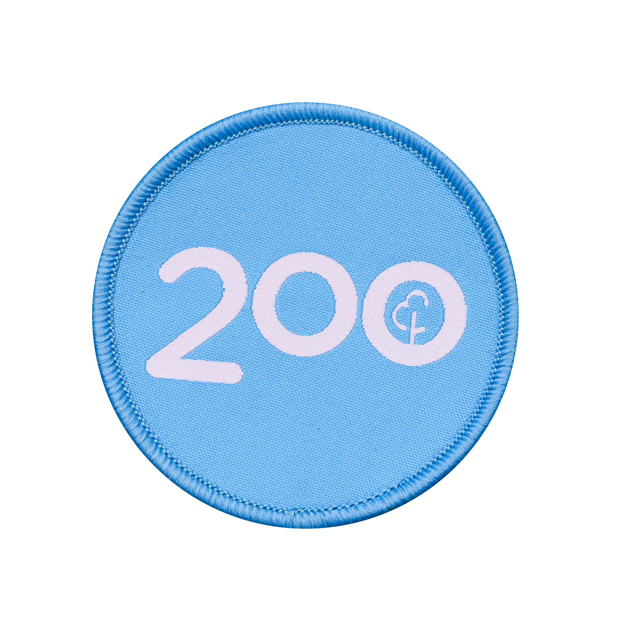 Run/Walk 200 Milestone Woven Patch