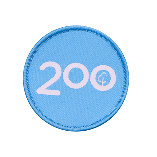 Run/Walk 200 Milestone Woven Patch