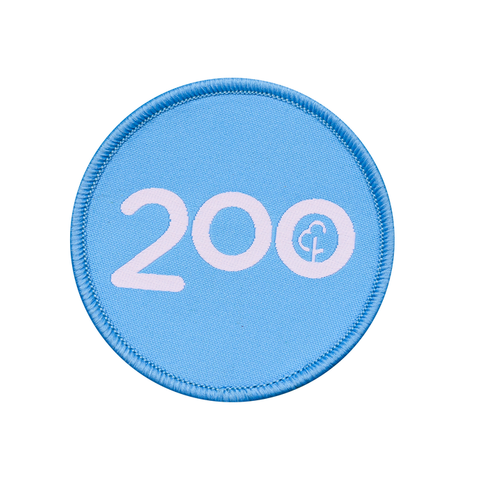 Run/Walk 200 Milestone Woven Patch