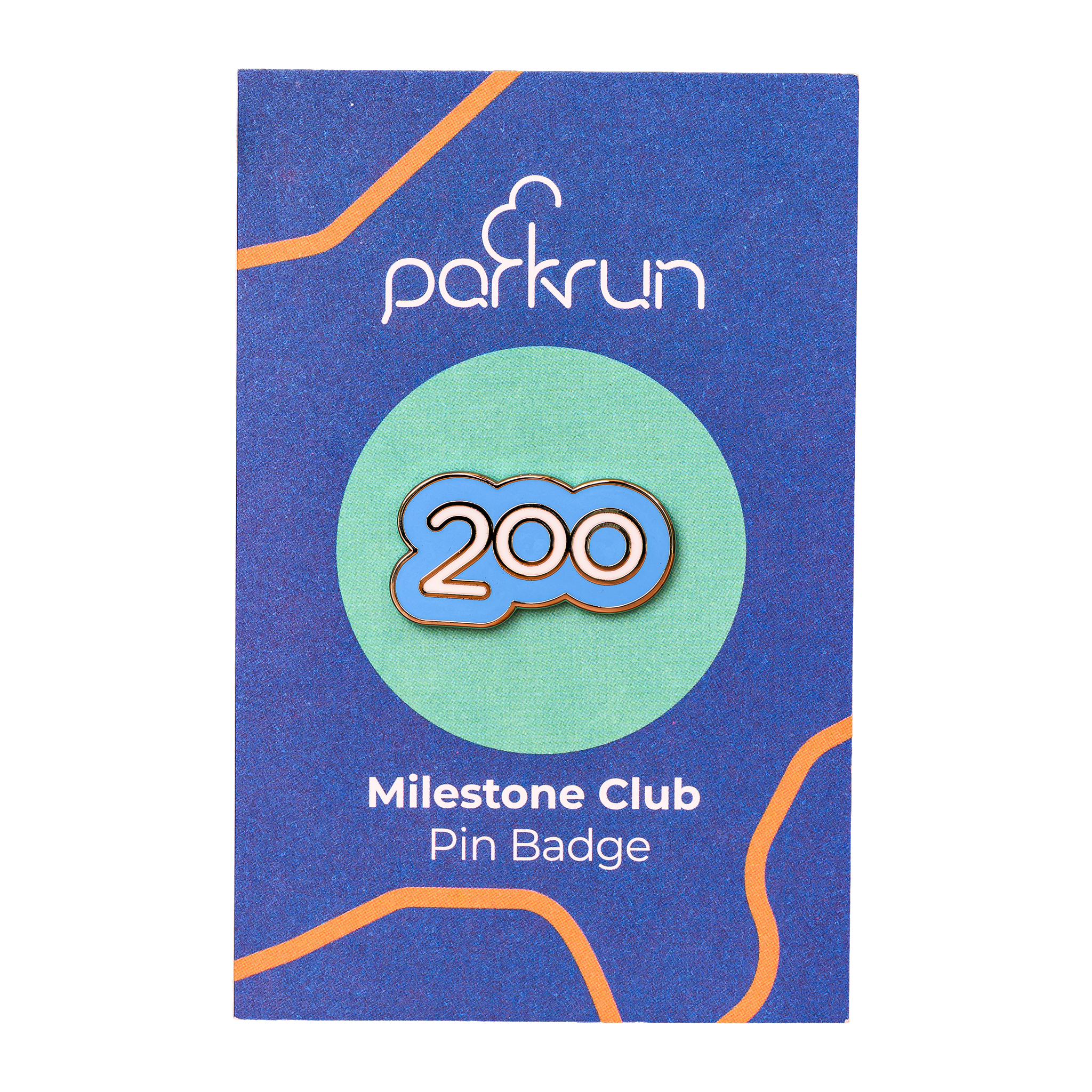 Run/Walk 200 Milestone Pin Badge