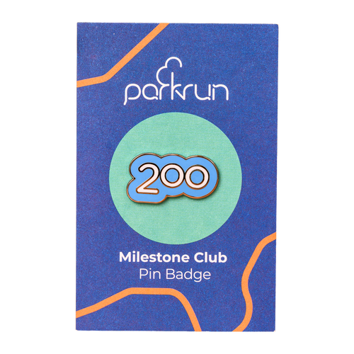 Run/Walk 200 Milestone Pin Badge