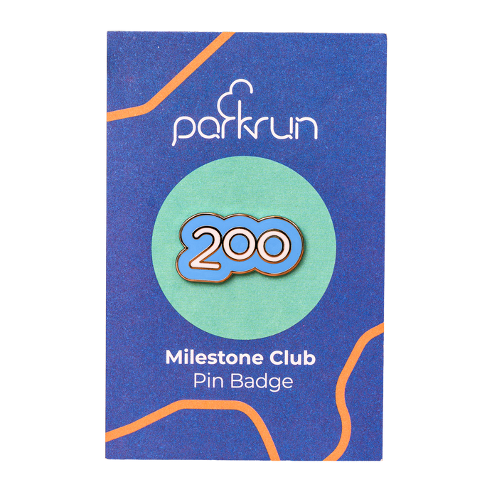 Run/Walk 200 Milestone Pin Badge