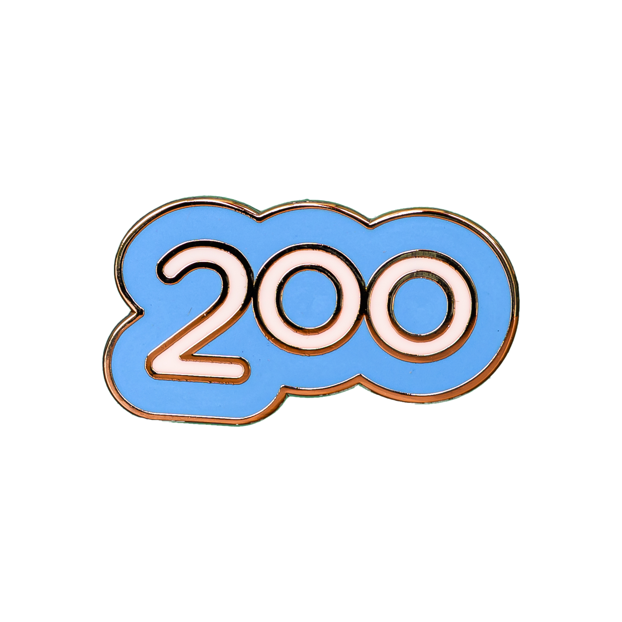 Run/Walk 200 Milestone Pin Badge