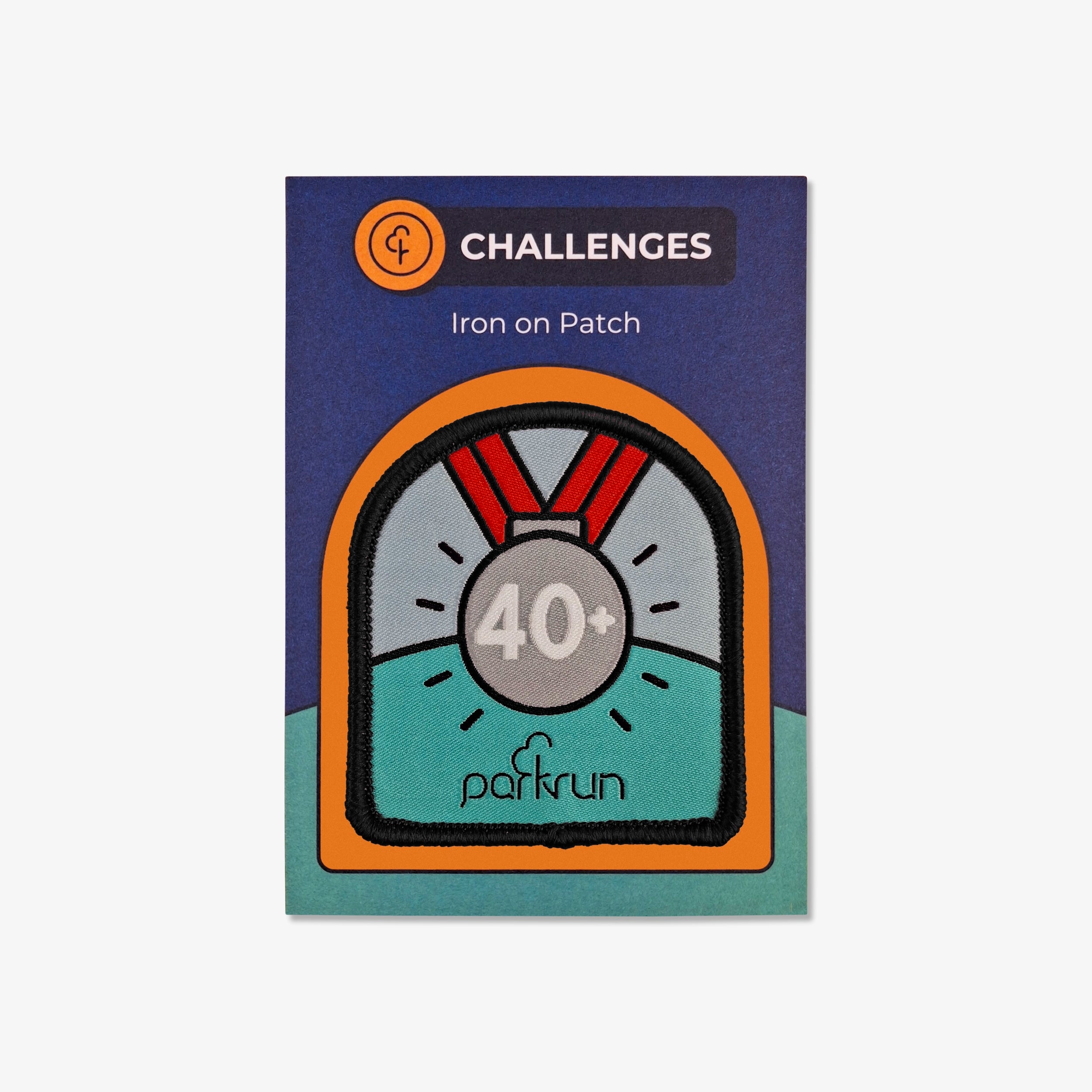 parkrun CHALLENGES parkrun Obsessive 40 Woven Patch
