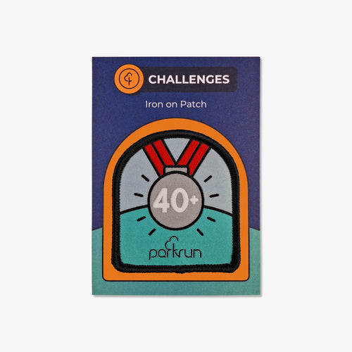 parkrun CHALLENGES parkrun Obsessive 40 Woven Patch