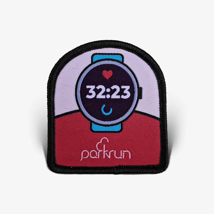 parkrun CHALLENGES Palindrome Woven Patch
