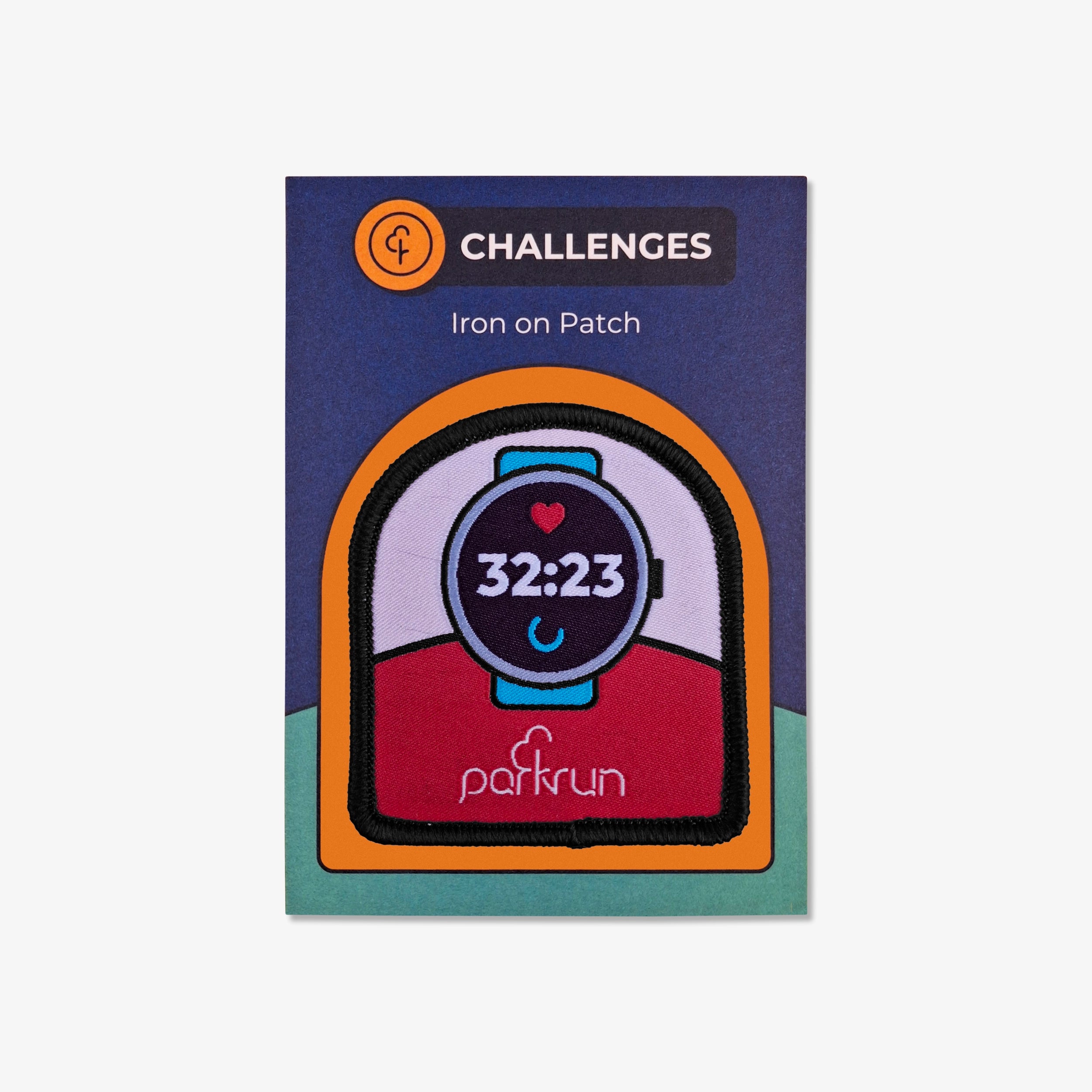 parkrun CHALLENGES Palindrome Woven Patch