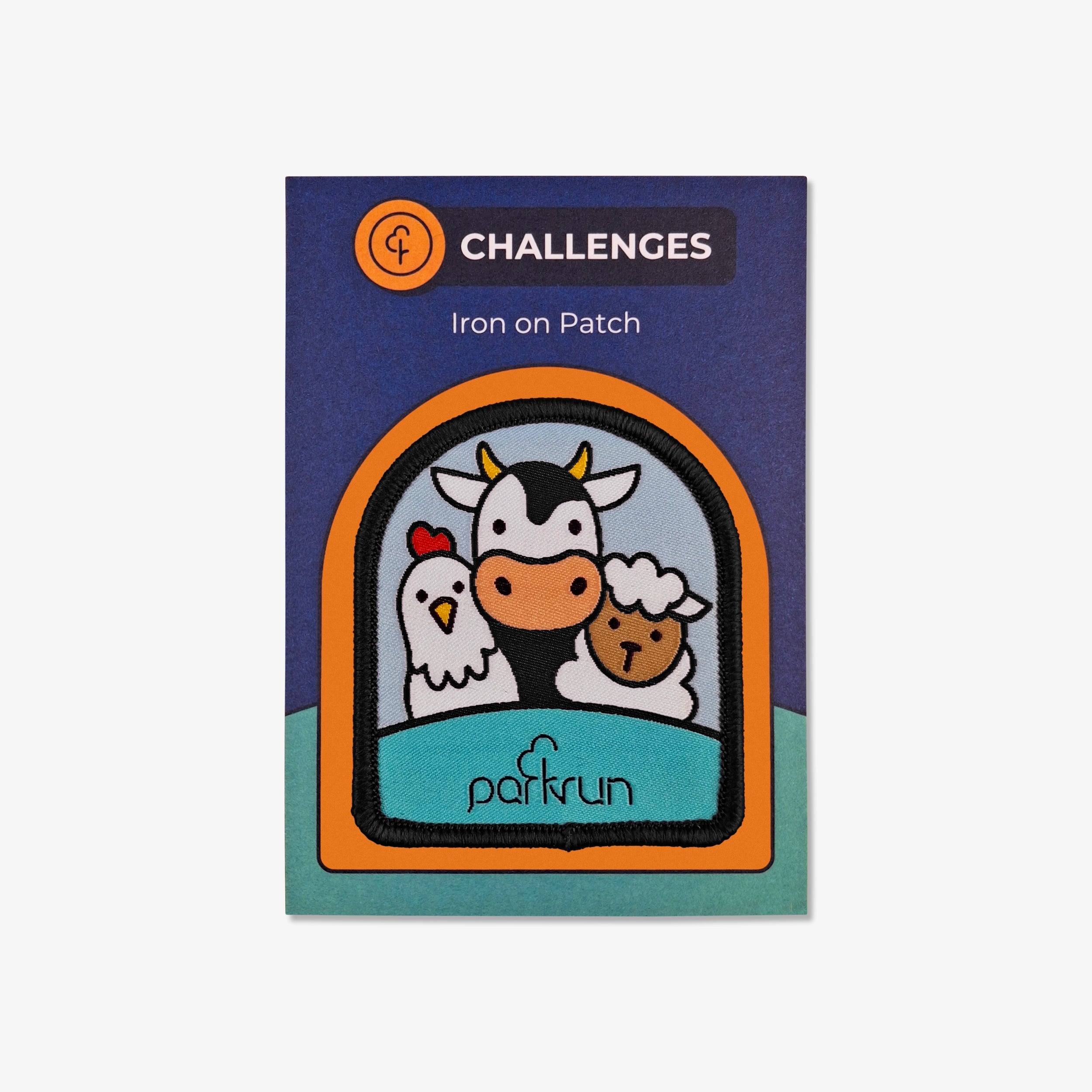 parkrun CHALLENGES Old MacDonald Woven Patch