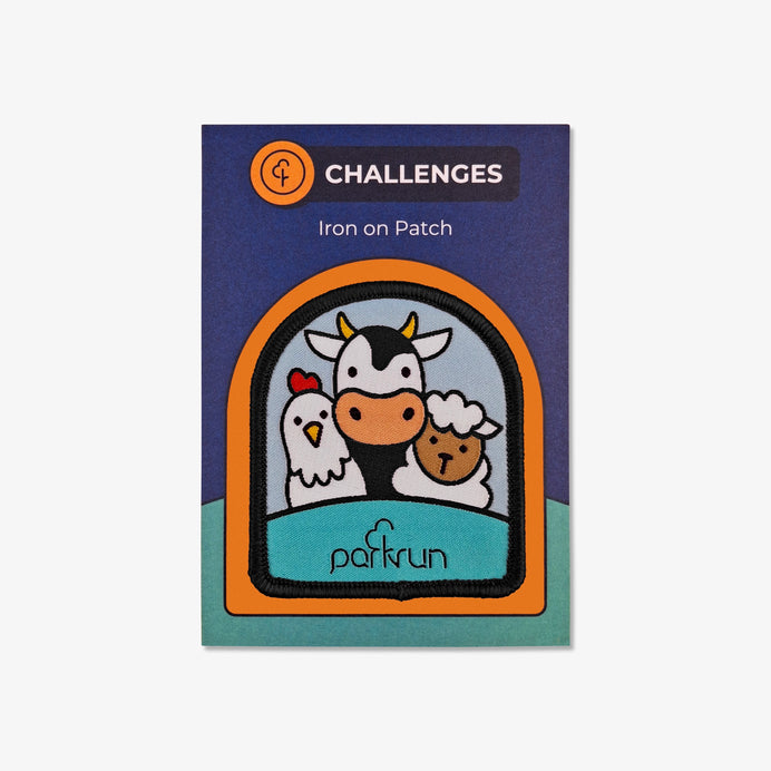 parkrun CHALLENGES Old MacDonald Woven Patch
