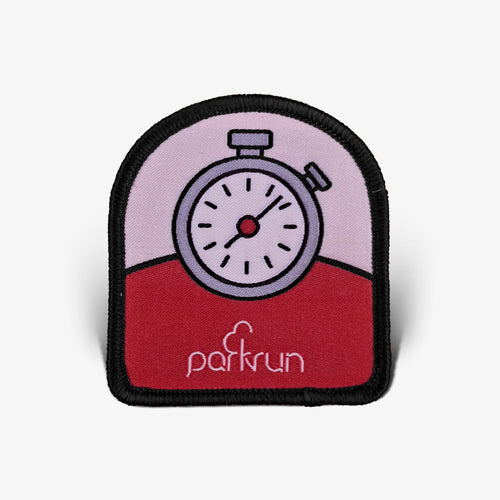 parkrun CHALLENGES Stopwatch Bingo Woven Patch