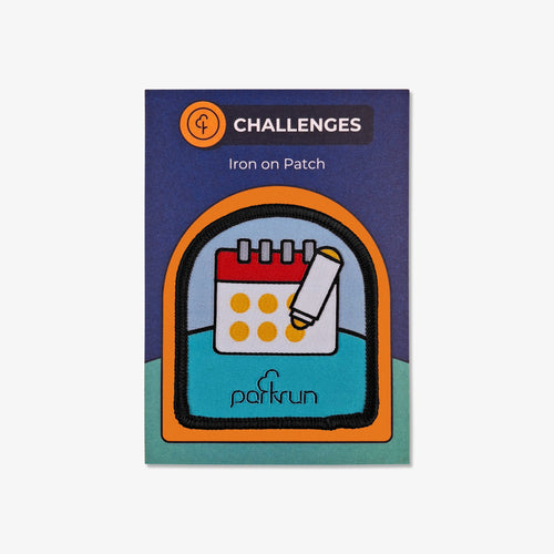 parkrun CHALLENGES Date Bingo Woven Patch