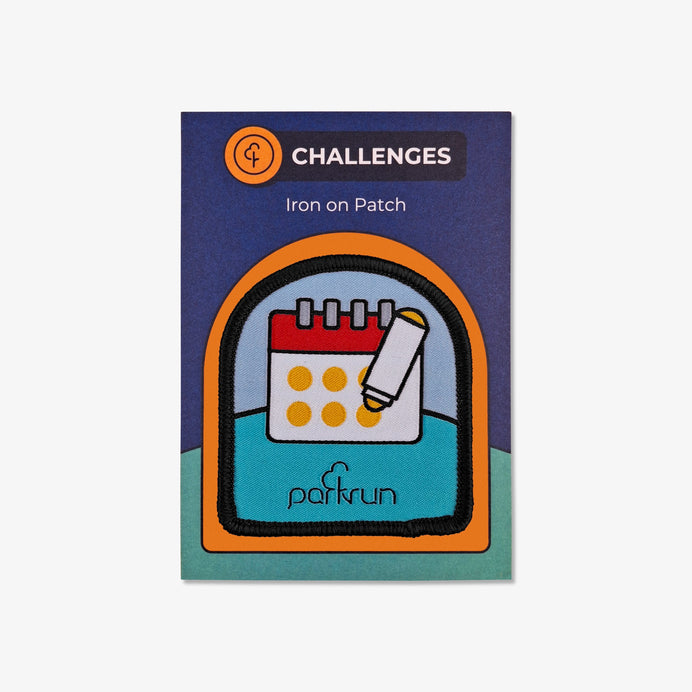 parkrun CHALLENGES Date Bingo Woven Patch