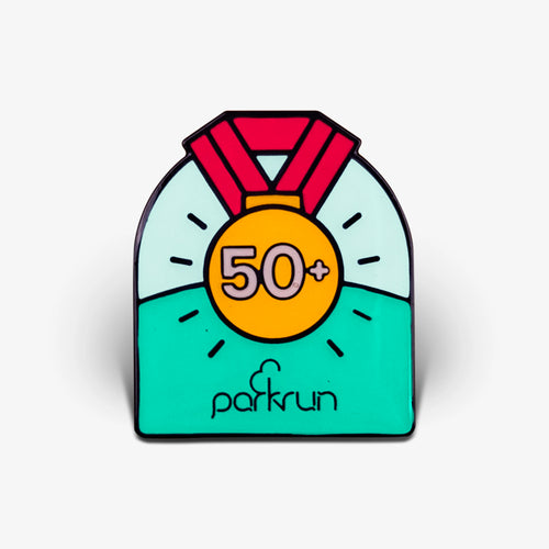 parkrun CHALLENGES parkrun Obsessive 50 Pin Badge