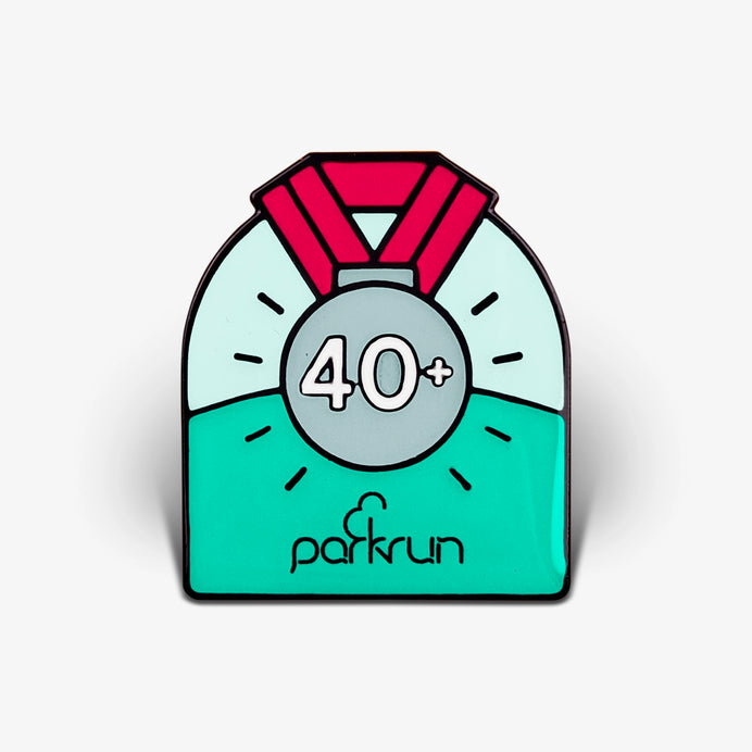 parkrun CHALLENGES parkrun Obsessive 40 Pin Badge