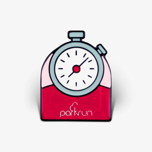 parkrun CHALLENGES Stopwatch Bingo Pin Badge