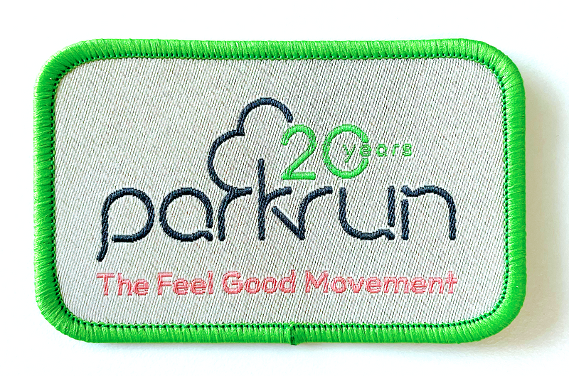 parkrun 20th Anniversary Pin and Patch Set
