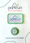 parkrun 20th Anniversary Pin and Patch Set